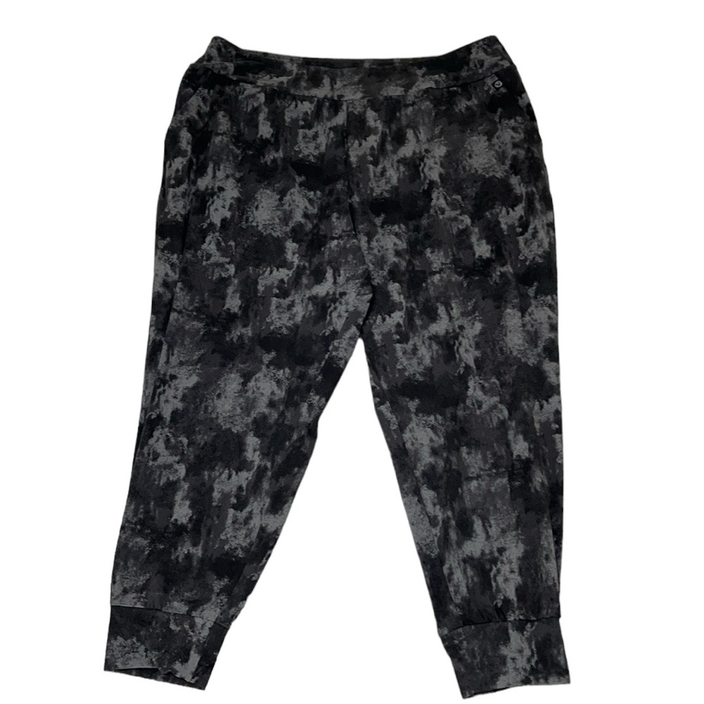 Lane Bryant Livi Metro Jogger Pants, Black and Gray, Women's 22/24